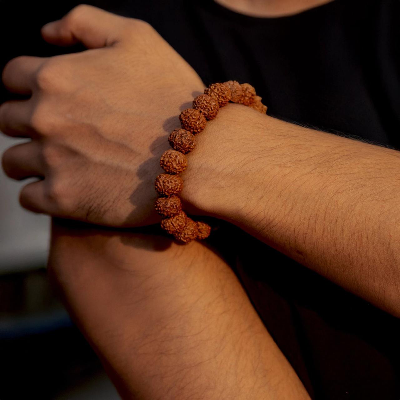 Siddh 5 Mukhi Rudraksh Mala Photo Option